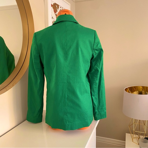NWT Banana Republic Linen-Blend Blazer - Hula Green - 2 (fits like a 4) - Picture 4 of 4